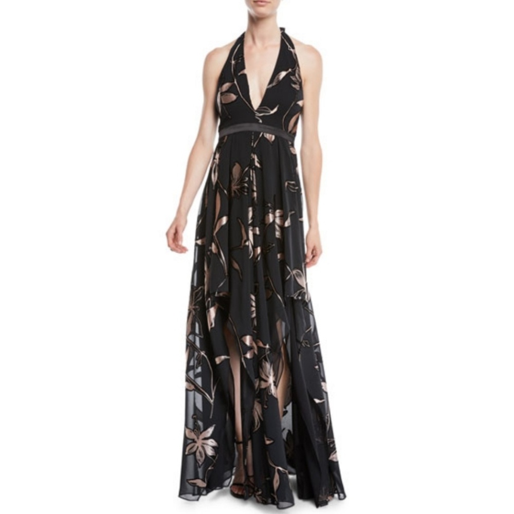 Halston Heritage Floral Gown